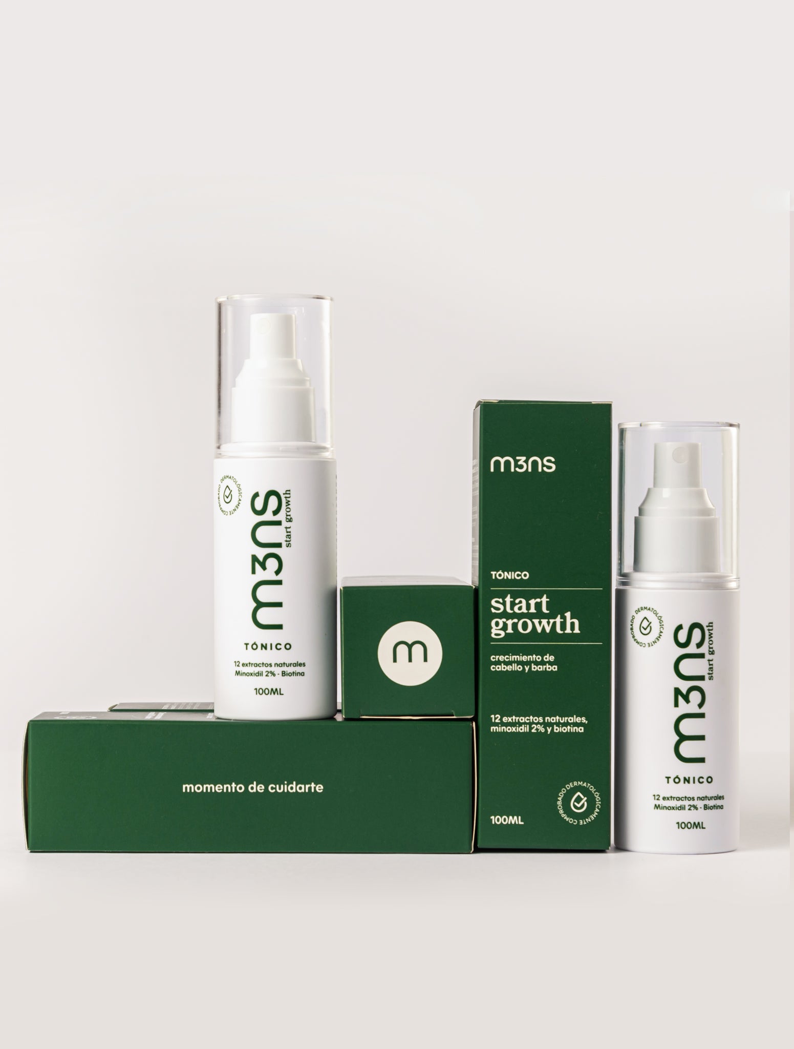 Kit de 3 Tónicos Start Growth | Para Barba y Cabello